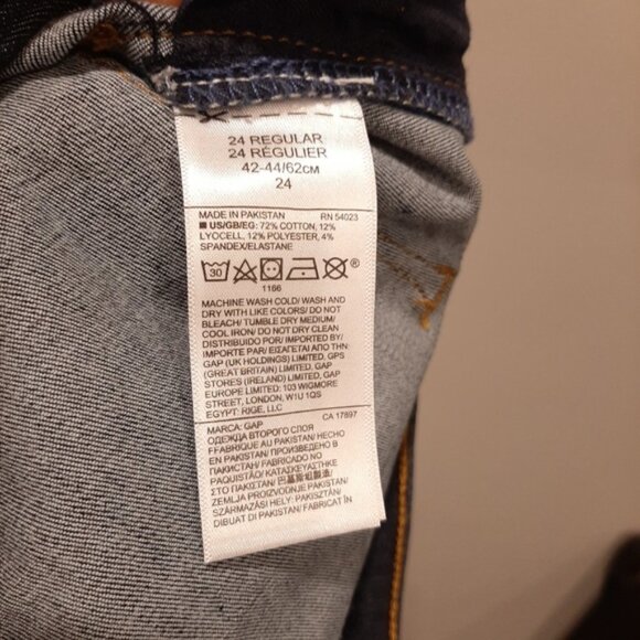 3/$20 NEW Gap Denim True Skinny Jeans Ankle Sculpting Womens Size 24 Blue - Picture 10 of 12